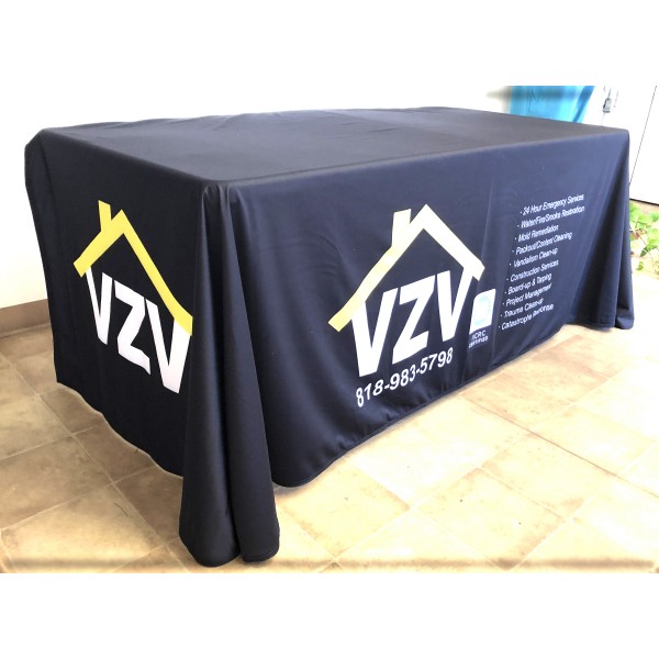 Custom Table Throw Cover 3 Sides